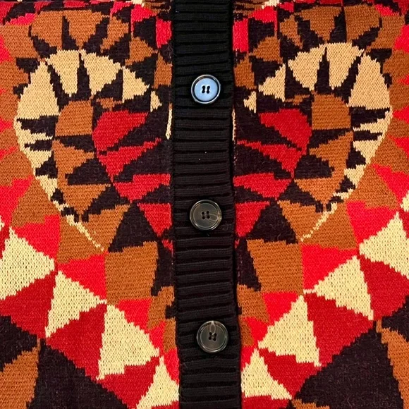 🌺🎉HP🎉🌺 NWT Farm Rio Heart Deco Maxi Knit Cardigan - Picture 13 of 15